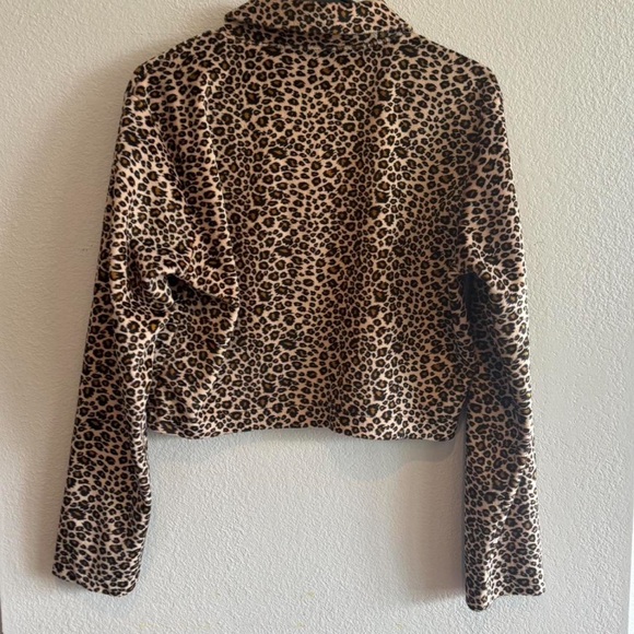 y2k Cheetah print cropped zip up jacket - Picture 4 of 4